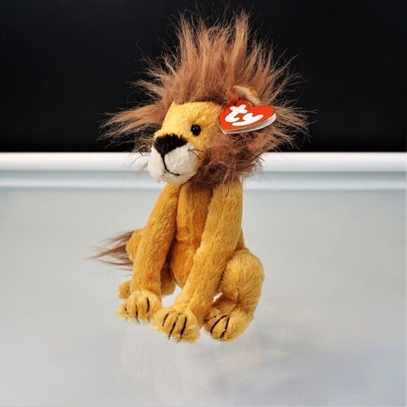 Ty Beanie Babies Kingston The Lion Retired 1993 Attic Treasures Plush Stuffed - Picture 1 of 9
